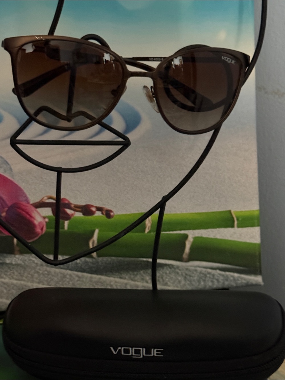 Authenic Vogue Brown Gradient Sunglasses with Black Case